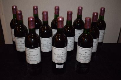 null 12 bouteilles CH.LARMANDE, Grand Cru St-Emilion 1989 (3 LB, 1 LB) cb 