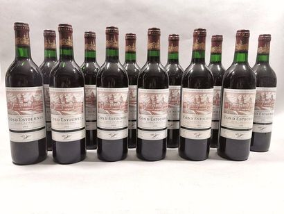 null 12 bouteilles COS-D'ESTOURNEL,2° cru Saint-Estèphe 1993