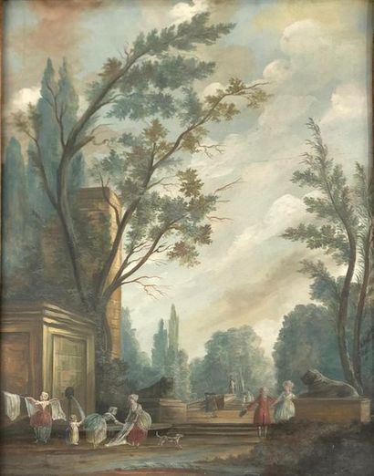 null ROBERT HUBERT (dans le goût de)

(Paris, 1733 - Id. 1808)

Blanchisseuse à la...