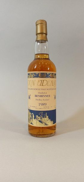 null 1 bottle SCOTCH WHISKY "Highland Malt" Dun Eideann 1989 (put in 1998)
