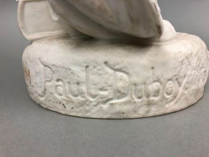null Paul DUBOY (180-1887)

Statue en pied de Pierre-Paul Rubens, 

Biscuit, signée...