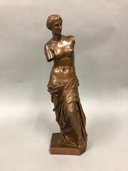 null Vénus de Milo d'après l'antique

Sculpture en bronze à patine brune, Barbedienne...