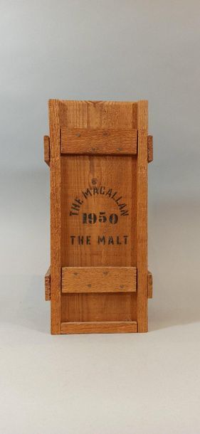 null 1 bouteille SCOTCH WHISKY "SINGLE HIGHLAND MALT" Macallan 1950. (caisse bois,...