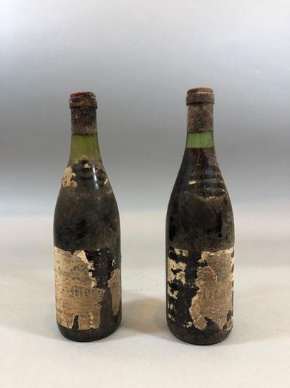 2 bouteilles BEAUJOLAIS (eta, 1 Juliénas...