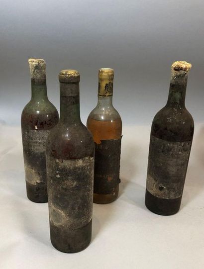 null 3 bouteilles BEL-AIR LA MOULEYRE, Saint-Croix-Du-Mont 1935 

(ett,ea, 1 seule...