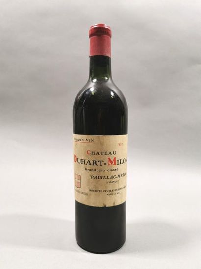 null 1 bouteille CHATEAU DUHART MILON Pauillac 1947