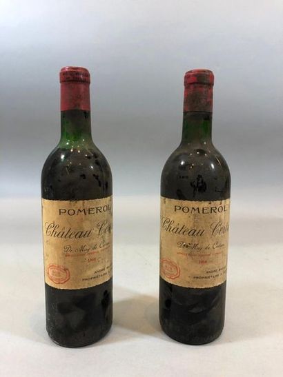 null 2 bouteilles CHATEAU CERTAN DE MAY, Pomerol 1966 

(ets, 1 MB)