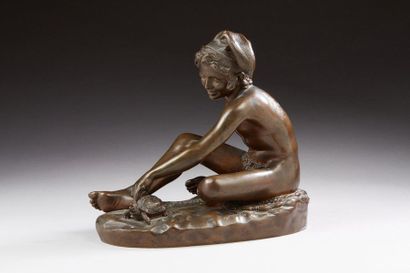 null RUDE François, 1784-1855

Neapolitan turtle fisherman

bronze with patina shaded...