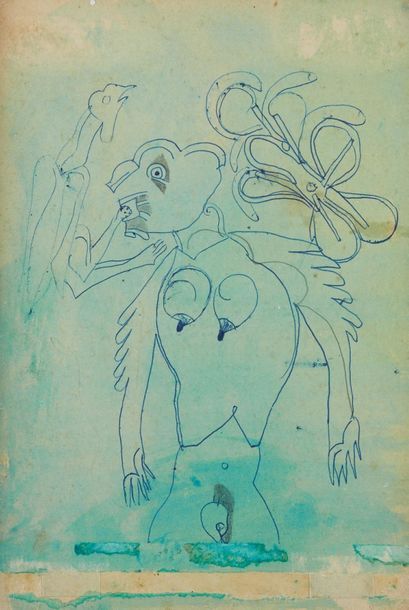 null TOLEDO Francisco, 1940-2019

Figures, circa 1964

ballpoint pen and watercolour...