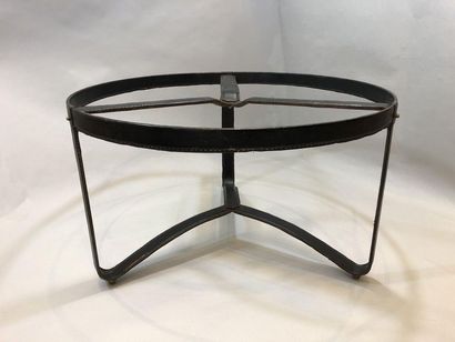 null Jacques ADNET (1900-1984), from a model of,
Circular coffee table with a table...
