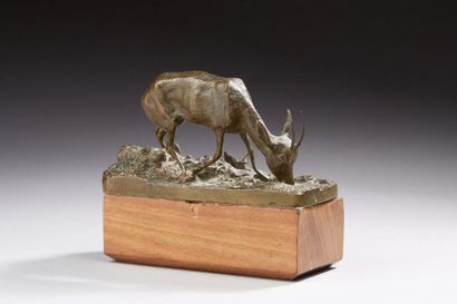 null MÊNE Pierre Jules, 1810-1879

Gazelle du désert buvant

bronze à patine médaille...
