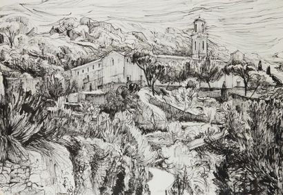 null DUNOYER DE SEGONZAC André, 1884-1974

Monastère dans un paysage

dessin à l'encre...