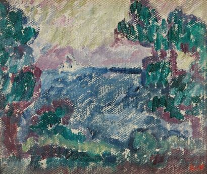 null VALTAT Louis, 1869-1952

Pine trees by the sea, 1908

oil on canvas

monogram...