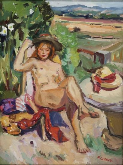null UN CORNU Pierre, 1895-1996

Nude on the terrace

oil on canvas

signed lower...