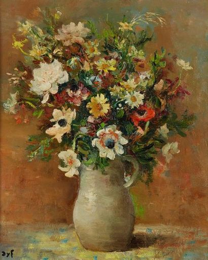null DYF Marcel, 1899-1985

Bouquet champêtre au pichet en grès

huile sur toile

signée...
