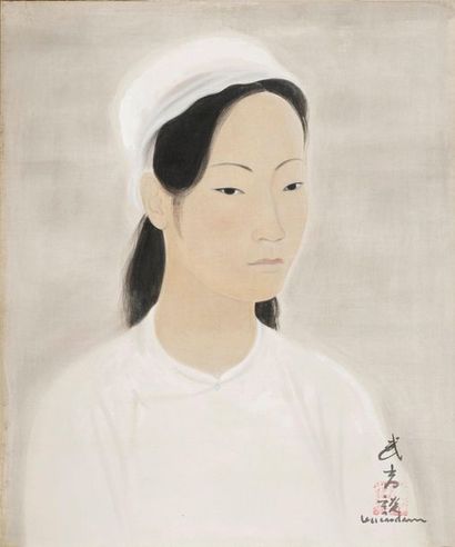 null VU CAO DAM, 1908-2000

Young woman in white dress, circa 1941-1943

black ink,...