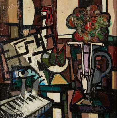 null VENARD Claude, 1913-1999

Interior with piano and bouquet, 1960

oil on canvas...