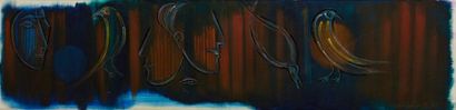 null GONZALEZ Roberta, 1909-1976

Two Sun Symbol, 13/14-9-67

oil on canvas (trace...