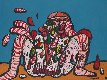 null MARYAN, 1927-1977

Seated character, 1972

gouache on paper

signed lower right

31x40,5...