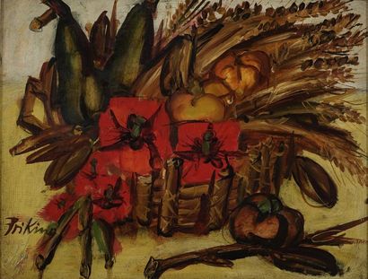 null PRIKING Franz, 1929-1979

Cereals, flowers and fruit in a basket

oil on canvas

signed...