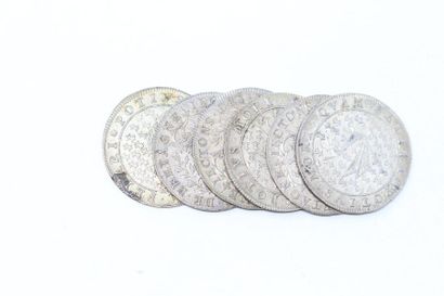 Six silver tokens, with passing ermine, States...