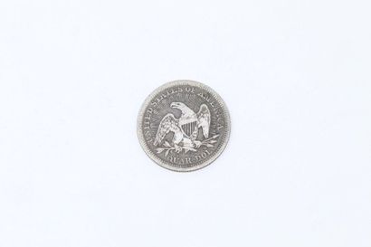 null ETATS-UNIS D'AMERIQUE

Pièce en argent ¼ Dollar " Seated Liberty Quarter " 1853....