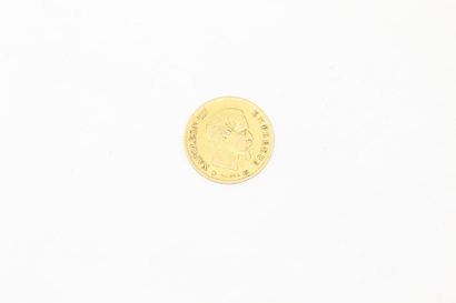 null Pièce en or jaune de 10 Francs Napoléon III (1859 BB)

Poids : 3.22 g. 