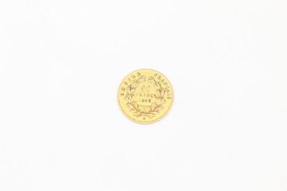null Pièce en or jaune de 10 Francs Napoléon III (1859 BB)

Poids : 3.22 g. 