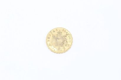 null Coin of 20 Francs gold Napoleon III laurée head, Paris, 1863.

Weight : 6.45...