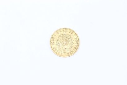 null Coin of 20 Marks Wilhelm, A, 1885.

Weight: 7.9 g.