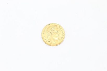 null Pièce de 20 Francs en or Napoléon III tête laurée, Strasbourg, 1868.

Poids...