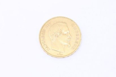 null Pièce de 100 Francs Napoléon III tête nue, 1855, Strasbourg.

Poids : 35.2 ...