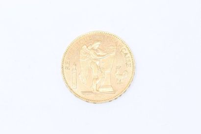 null Coin of 100 Francs IIIrd Republic, at the Génie, 1908, Paris.

Weight: 32.3...