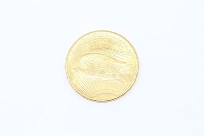 null 20-dollar gold coin "Saint-Gaudens - Double Eagle".

Obverse: LIBERTY 1914

Reverse:...