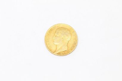 Coin of 40 francs Napoleon bare head 1806...