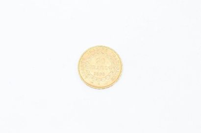 null Gold 20 Francs coin IIIème République au Génie, 1898, Paris.

Weight: 6.45 ...