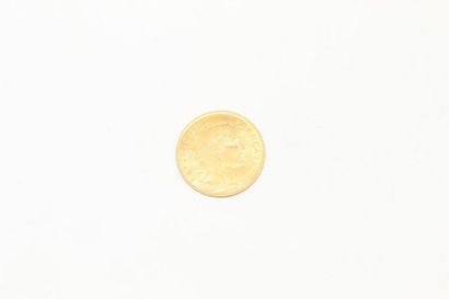 Gold 10 Francs coin IIIrd Republic au Coq,...