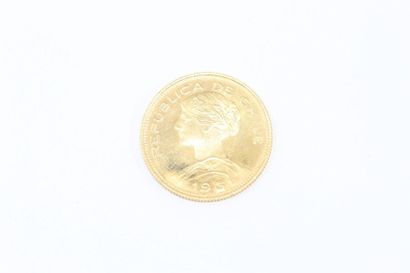 null Pièce de 100 Pesos REPUBLICA DE CHILE 1961.

Poids : 20.32 g.