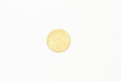 null Gold 10 Francs coin IIIrd Republic au Coq, 1912.

Weight : 3.22 g.