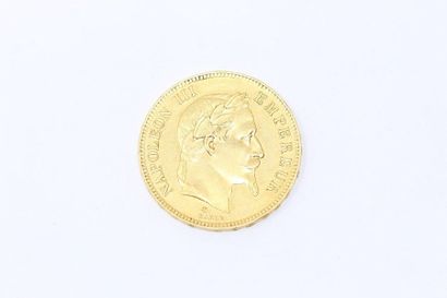 null Pièce en or de 100 Francs Napoléon III tête laurée, Paris, 1869.

Poids : 32.22...