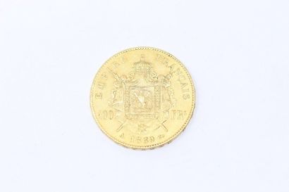 null Pièce en or de 100 Francs Napoléon III tête laurée, Paris, 1869.

Poids : 32.22...