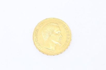 null Pièce de 100 Francs or, Paris, 1859.

Poids : 32.2 g.