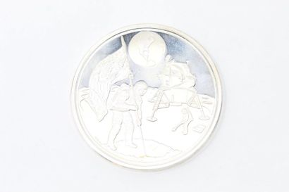 null Pièce commémorative de la mission Apollo11 en argent (999)

Avers : Landing...