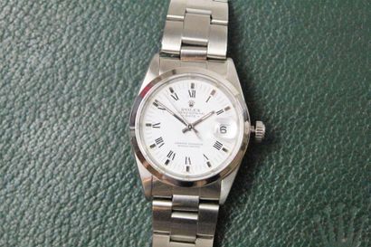 ROLEX ROLEX 

Oyster Perpetual Date

Men's wristwatch, round case, white dial with...