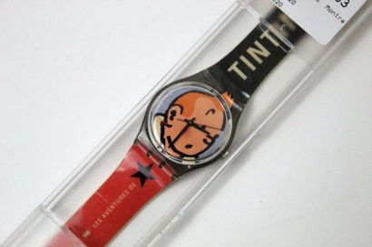 SWATCH SWATCH SWISS. Montre bracelet " Les aventures de TINTIN ". Edition Hergé/Moulinsart...