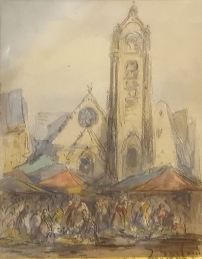 null SORLAIN Jean (1859-1942) [Paul Denarié dit]

le vieux marché, Rouen

crayon...