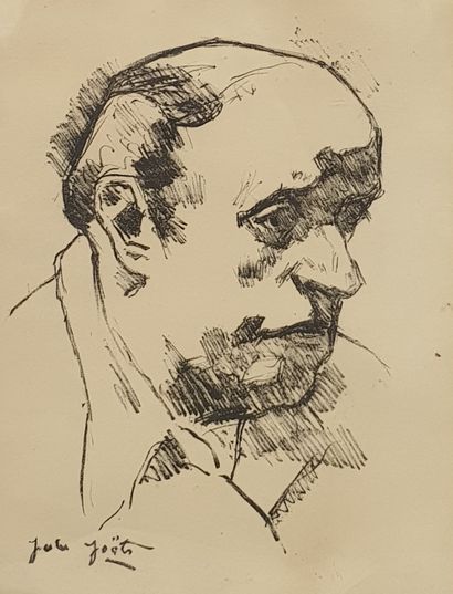 JOËTS Jules, 1884-1959, 
Portrait d'homme,...