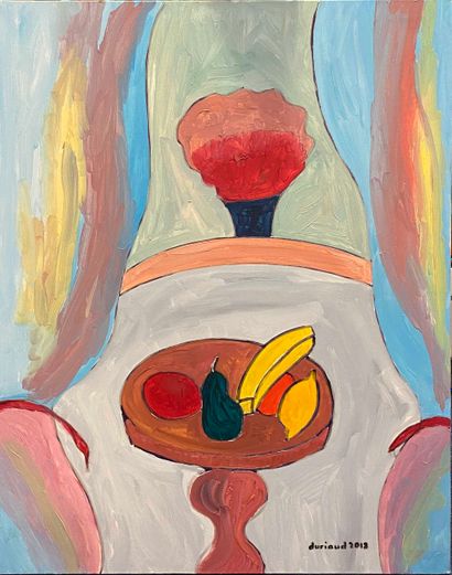 null DURIAUD CHRISTIAN (Born in 1944)

"Still life with fruit."

Oil on canvas 

Signed...