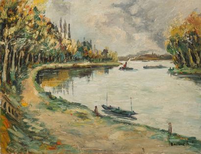 null LAVOINE Robert L.P. (1916-1999)

Autumn in Joinville, La Marne,

oil on canvas...