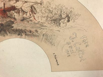 null La fête Callot, vers 1905

Deux feuilles d'éventails , avant découpe, imprimées...